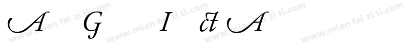 Adobe Garamond Italic Alternate字体转换